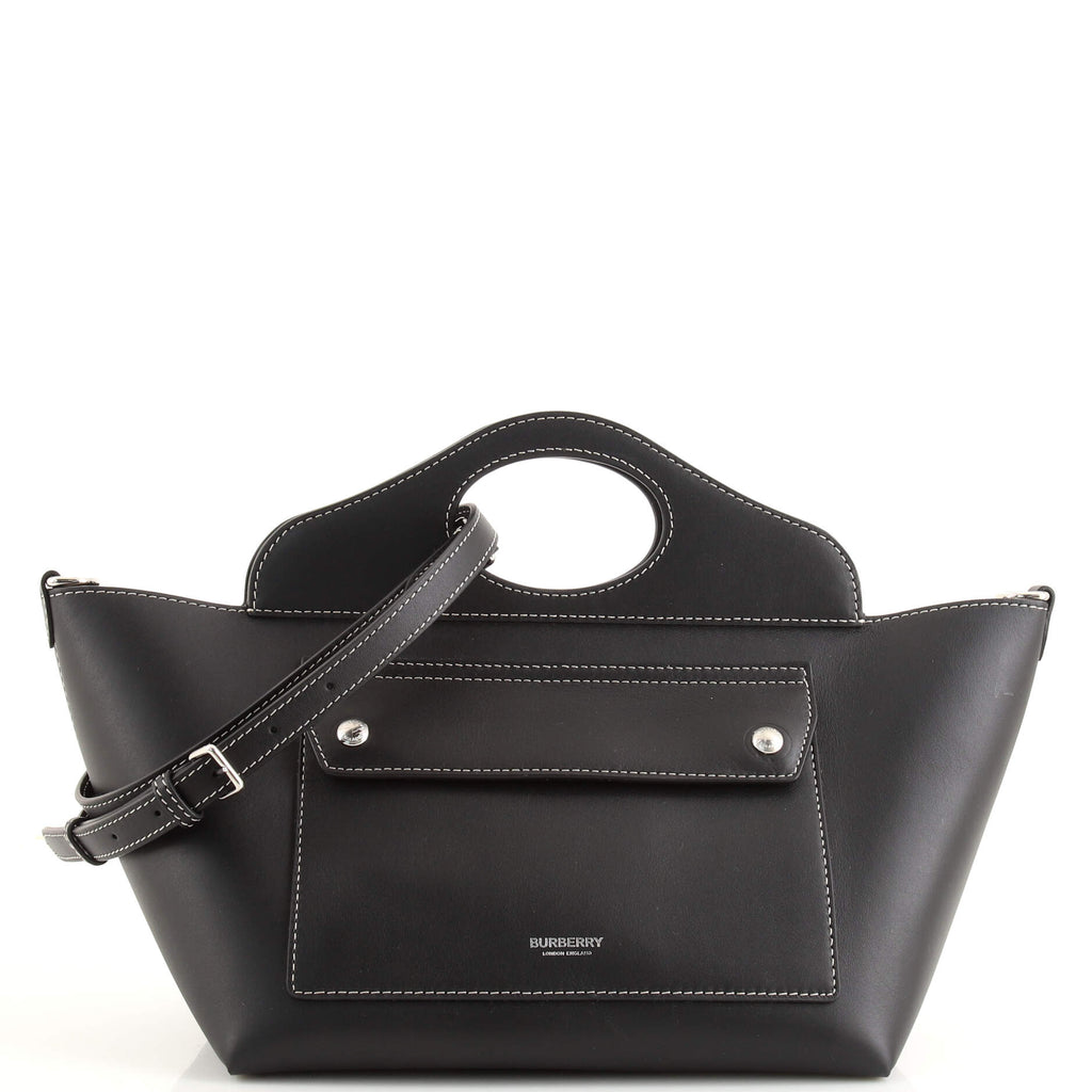 Soft Pocket Tote Leather Mini