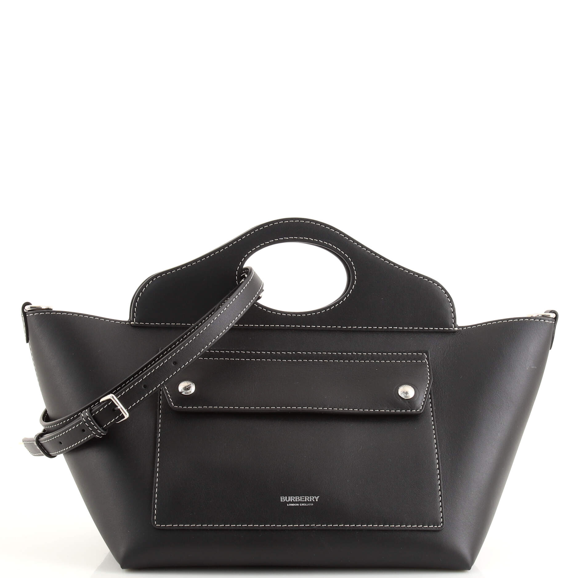 Soft Pocket Tote Leather Mini