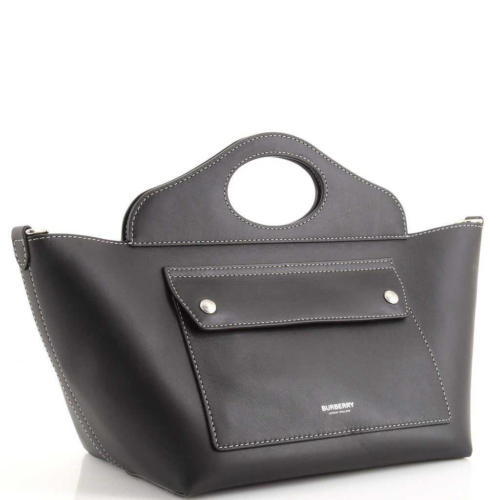Soft Pocket Tote Leather Mini