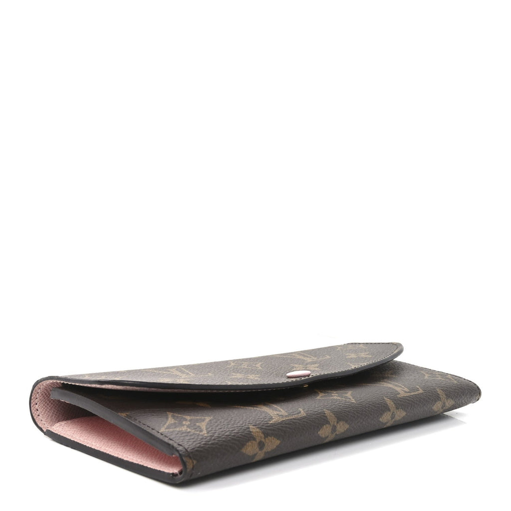 Monogram Emilie Wallet Rose Ballerine