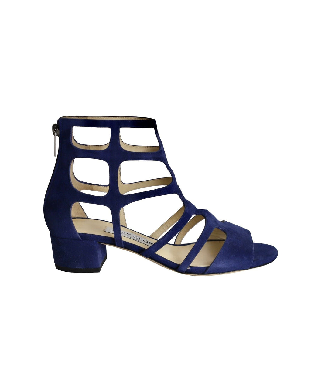 Women's Jimmy Choo Ren 35 Sandals in Blue Suede