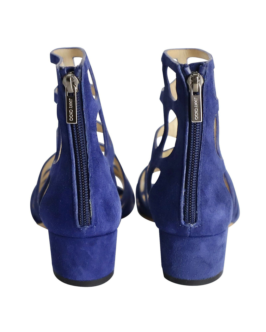 Women's Jimmy Choo Ren 35 Sandals in Blue Suede
