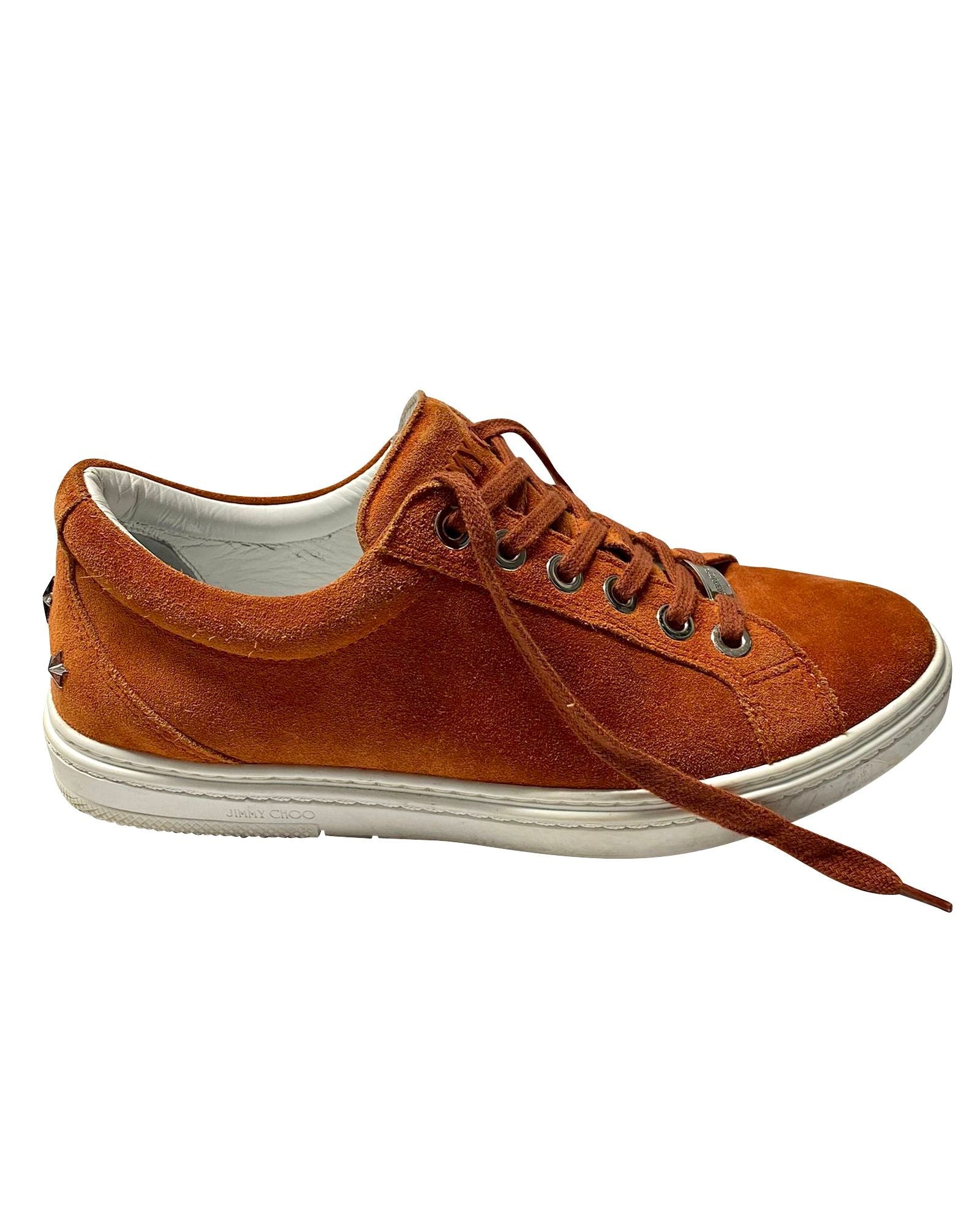 Women's Jimmy Choo Cash Trainers in Brown Suede