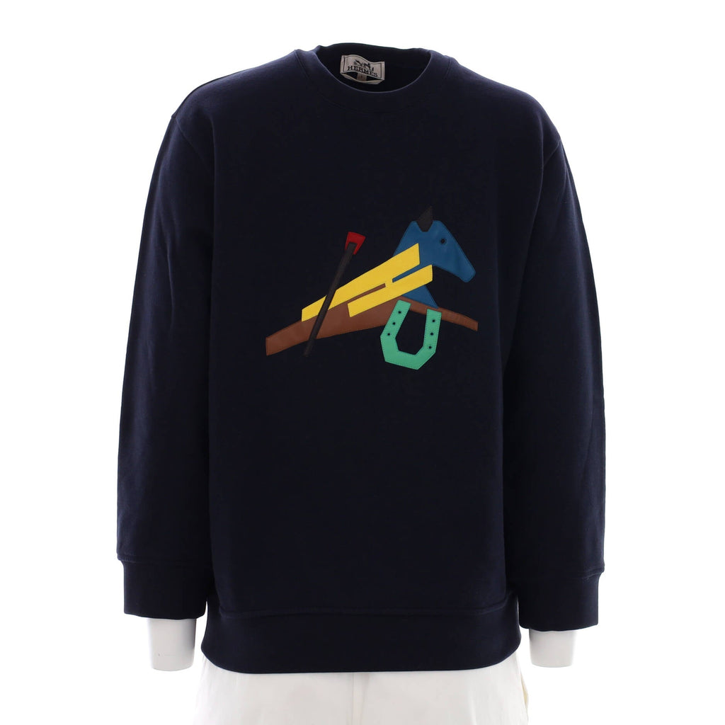 Puzzle Equestre Crewneck Sweater Cotton