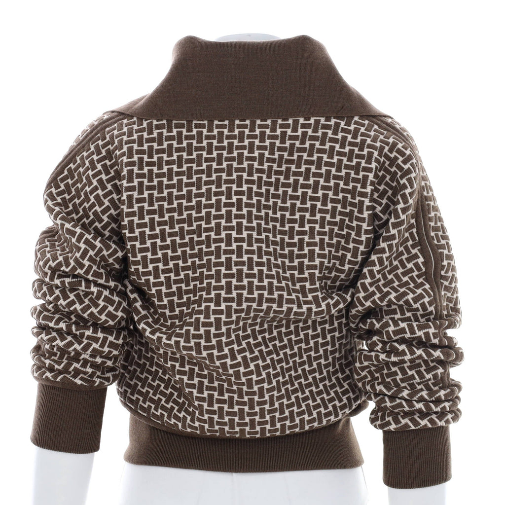 Women's Mosaique Knitted Zip Jacket Jacquard