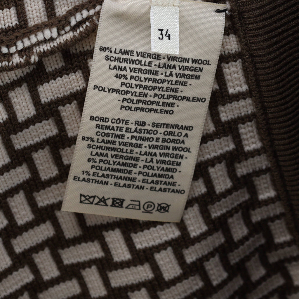 Women's Mosaique Knitted Zip Jacket Jacquard