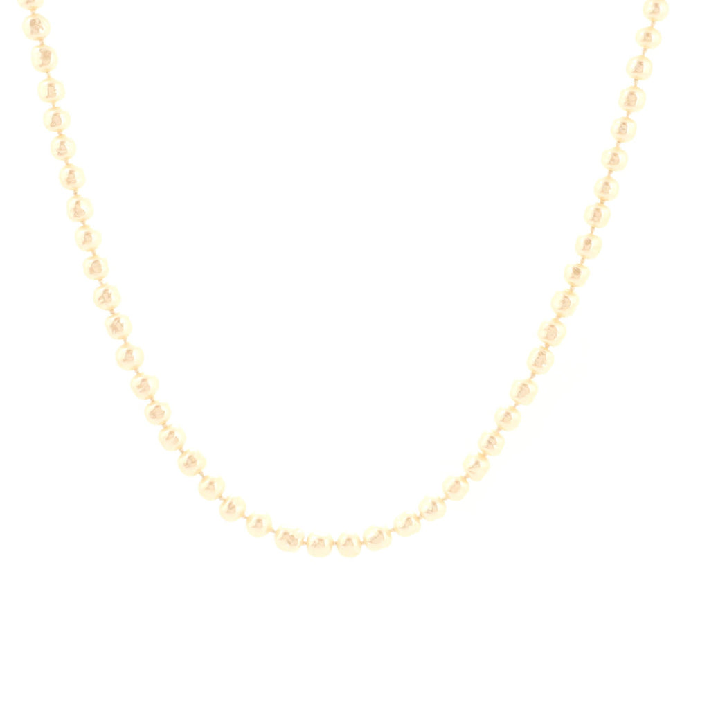 Vintage Long Necklace Faux Pearls