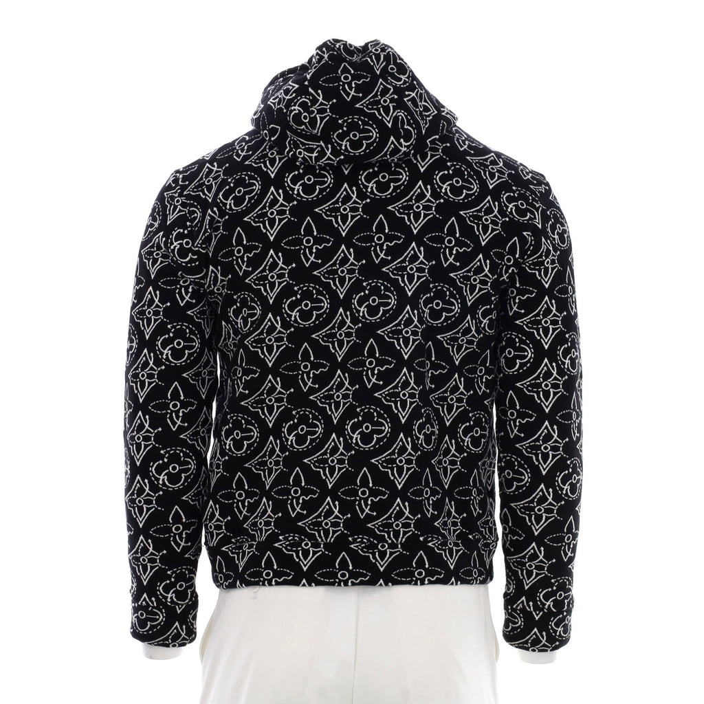Men's LV x NBA Strategic Flower Hoodie Quilted Cotton Blend