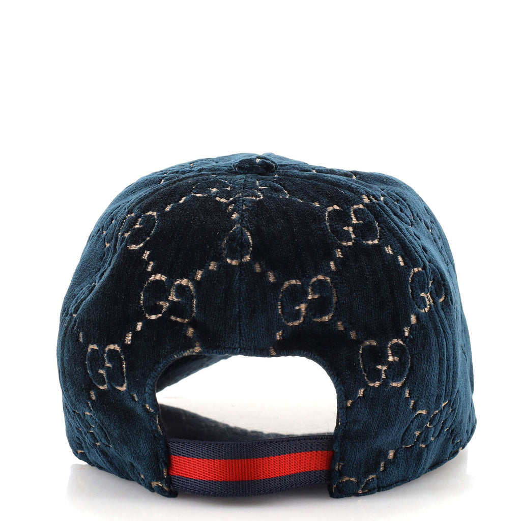 Baseball Cap GG Velvet Large