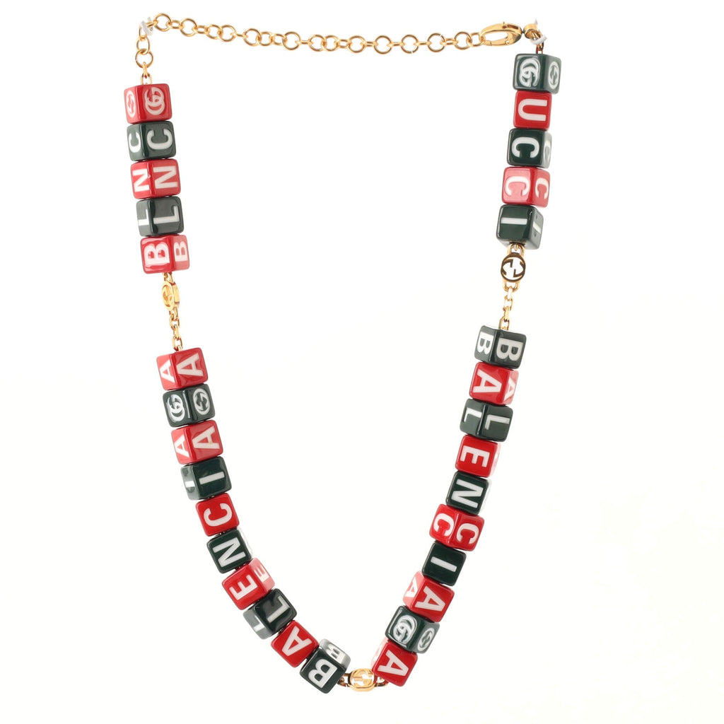 x Balenciaga The Hacker Project Symbols Necklace Metal with Resin