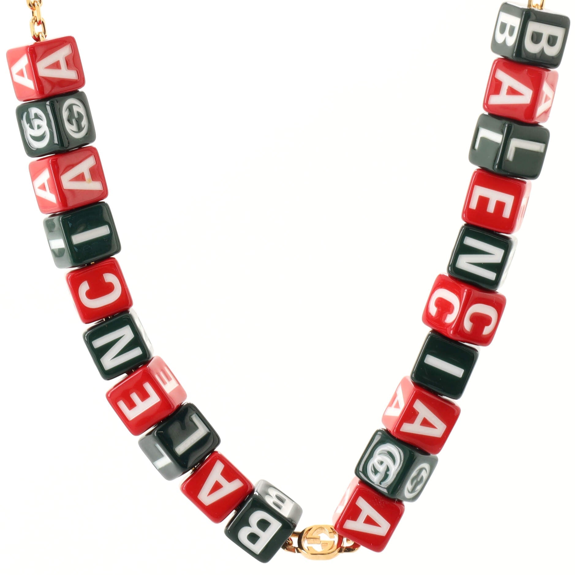 x Balenciaga The Hacker Project Symbols Necklace Metal with Resin