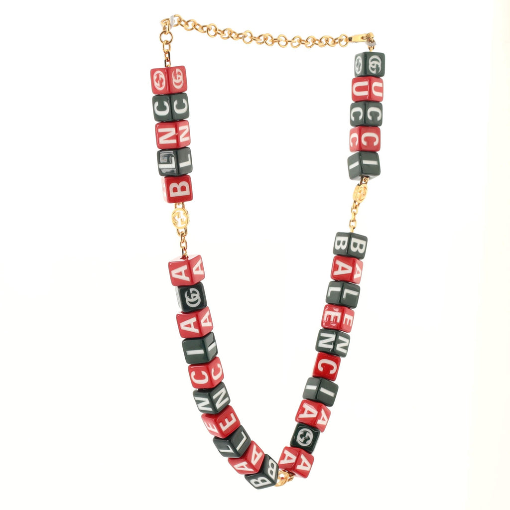 x Balenciaga The Hacker Project Symbols Necklace Metal with Resin