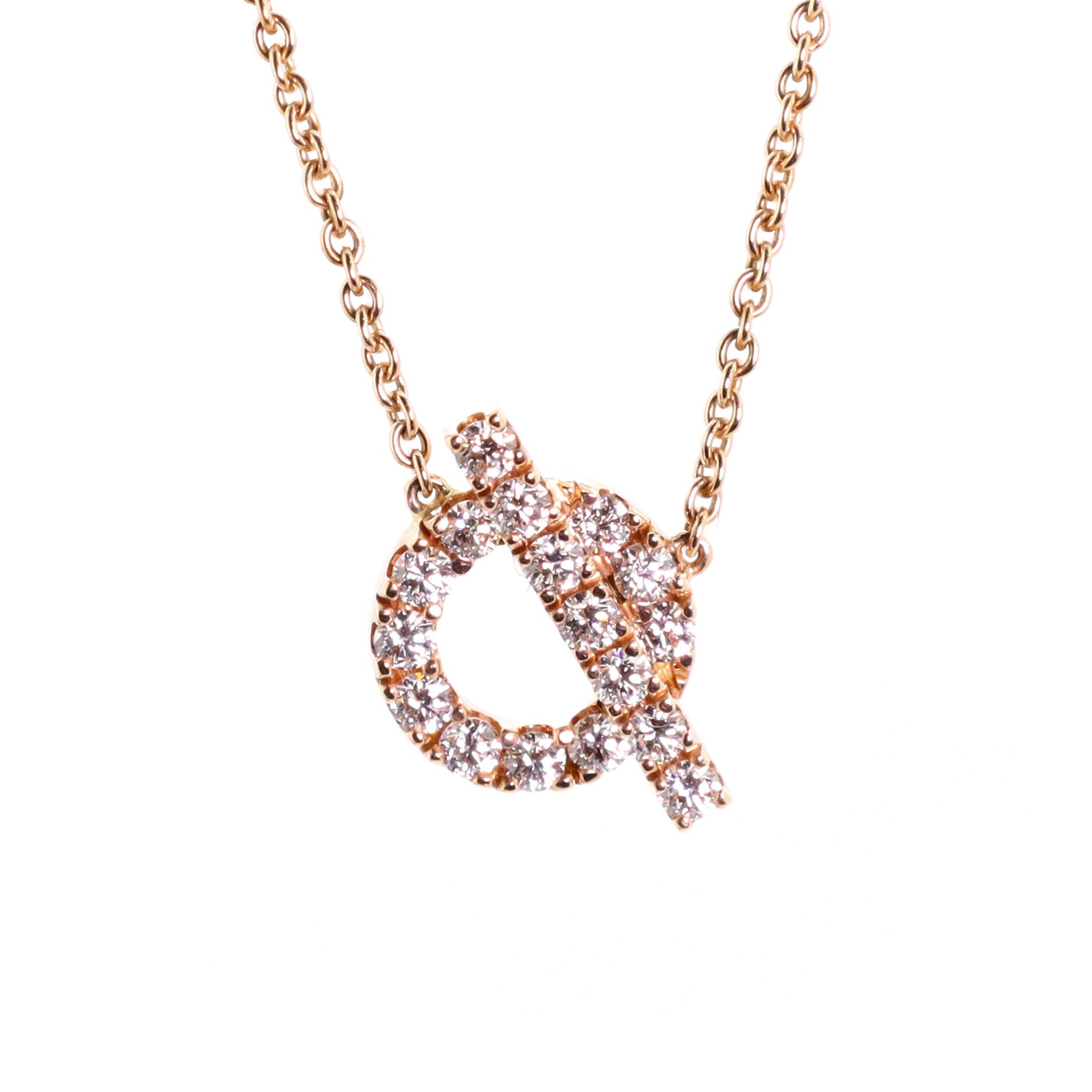 Finesse Pendant Necklace 18K Rose Gold and Diamonds