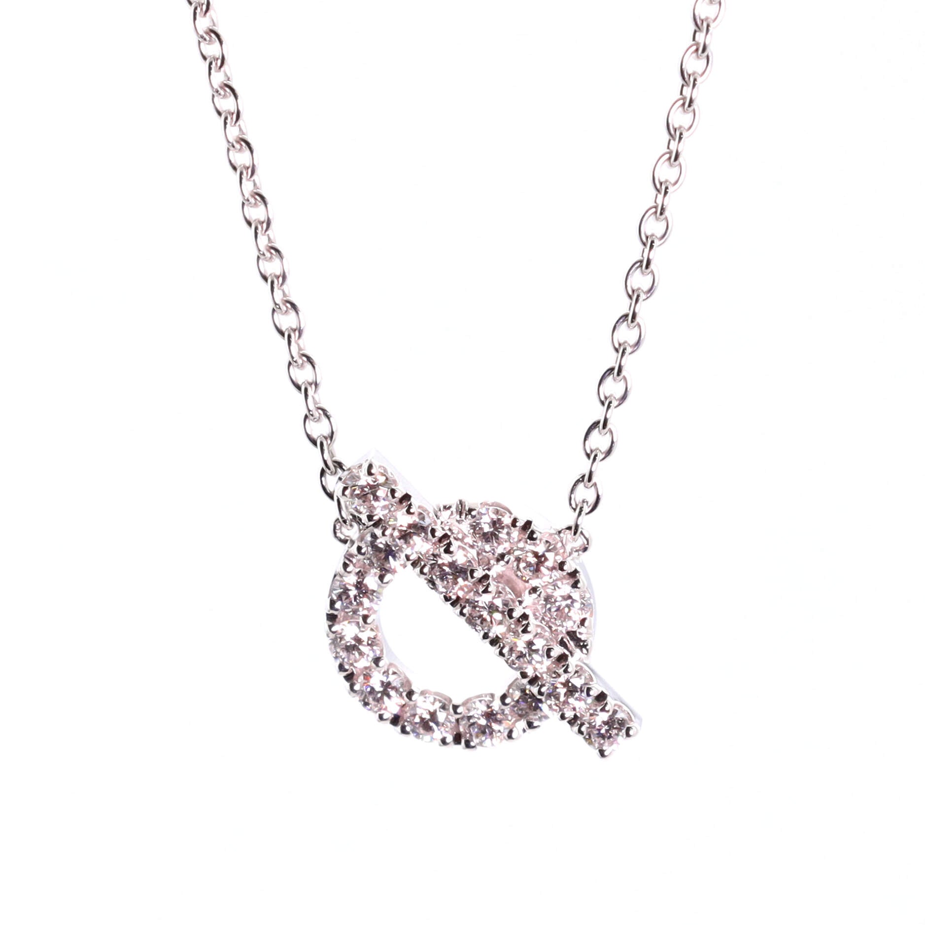 Finesse Pendant Necklace 18K White Gold and Diamonds