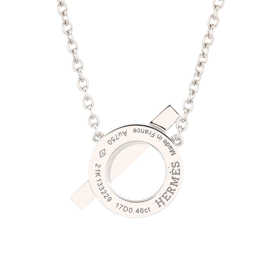 Finesse Pendant Necklace 18K White Gold and Diamonds
