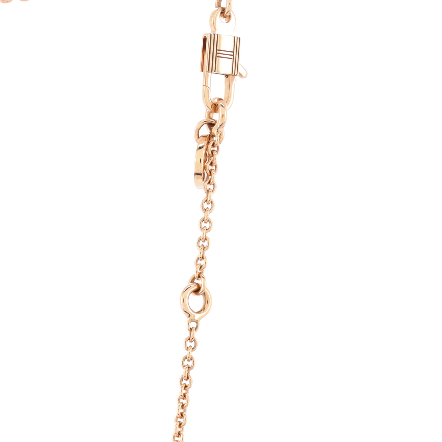 Amulettes Constance Pendant NM Necklace 18K Rose Gold with Black Jade