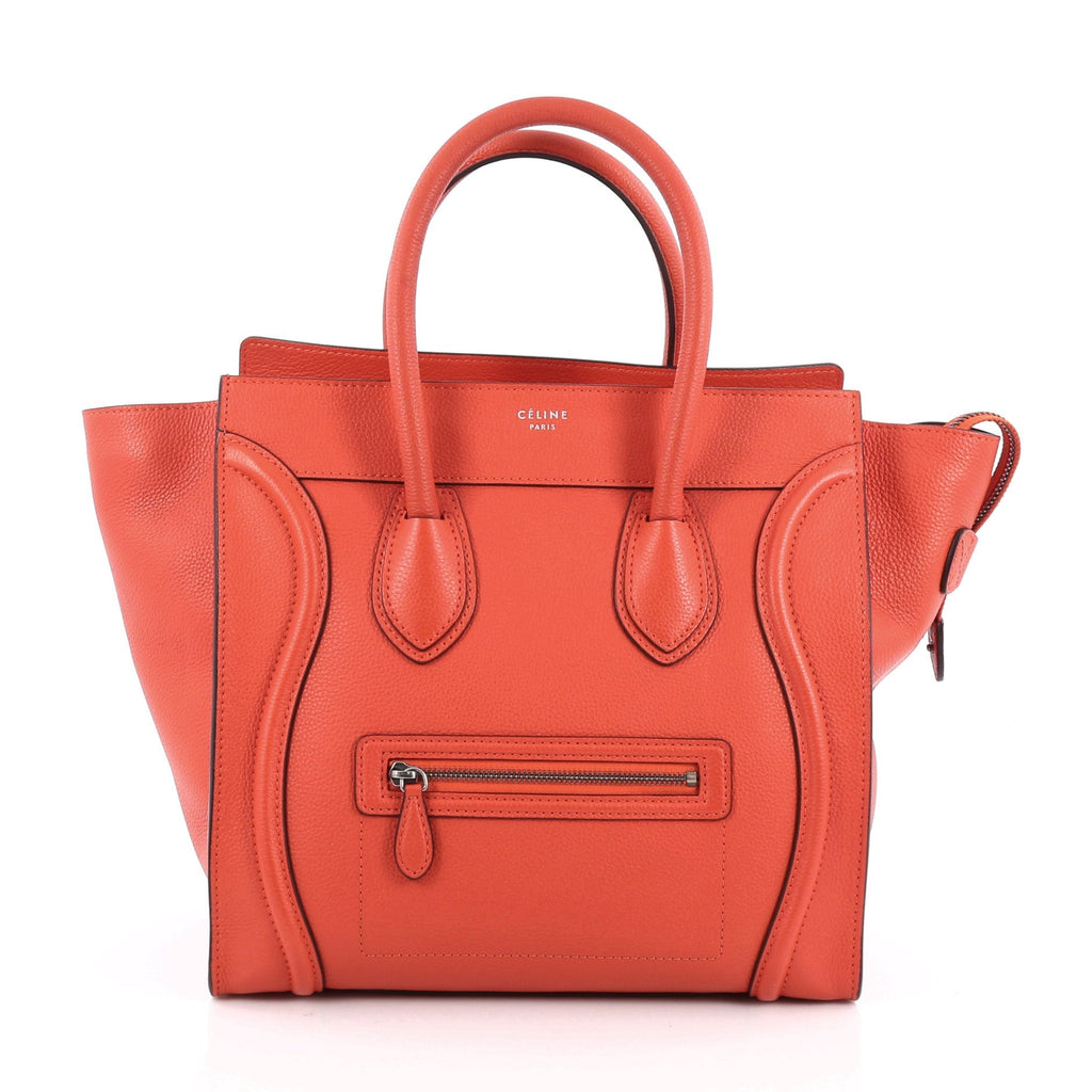Luggage Handbag Grainy Leather Mini