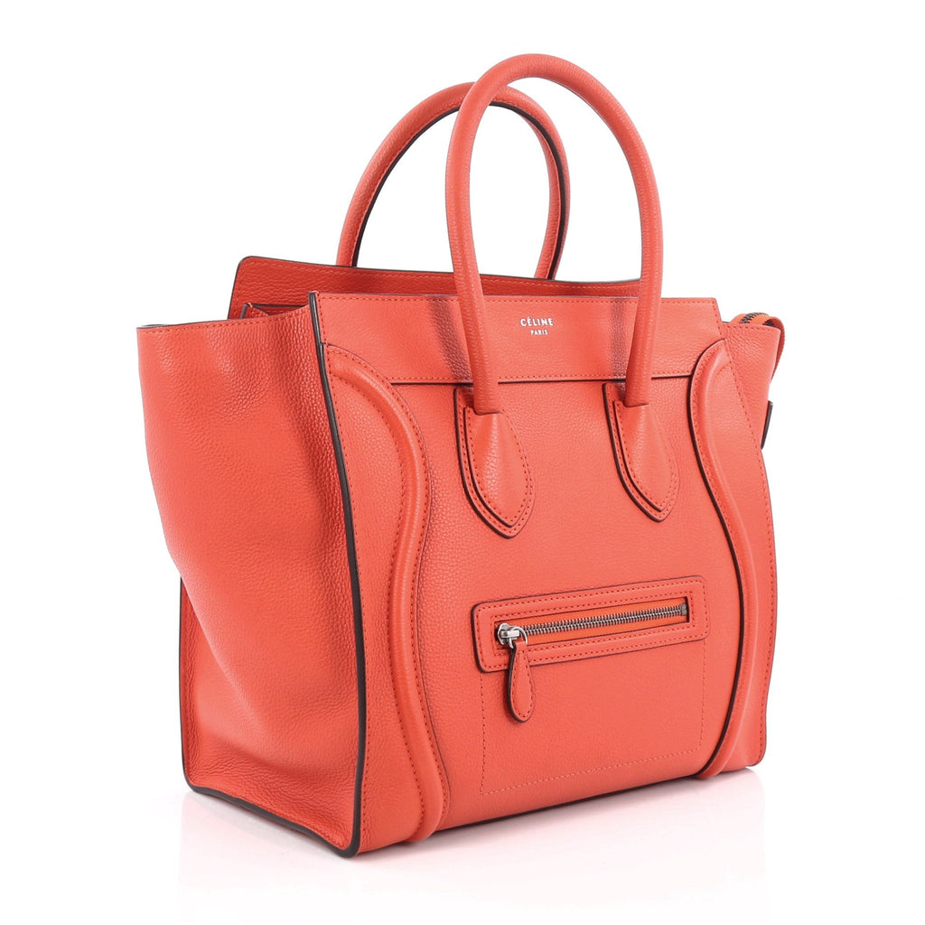 Luggage Handbag Grainy Leather Mini