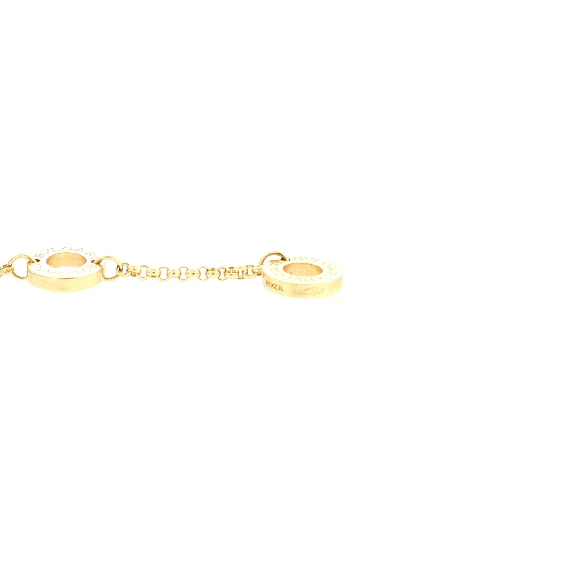 Bvlgari Bvlgari Pendant Necklace 18K Yellow Gold with Onyx
