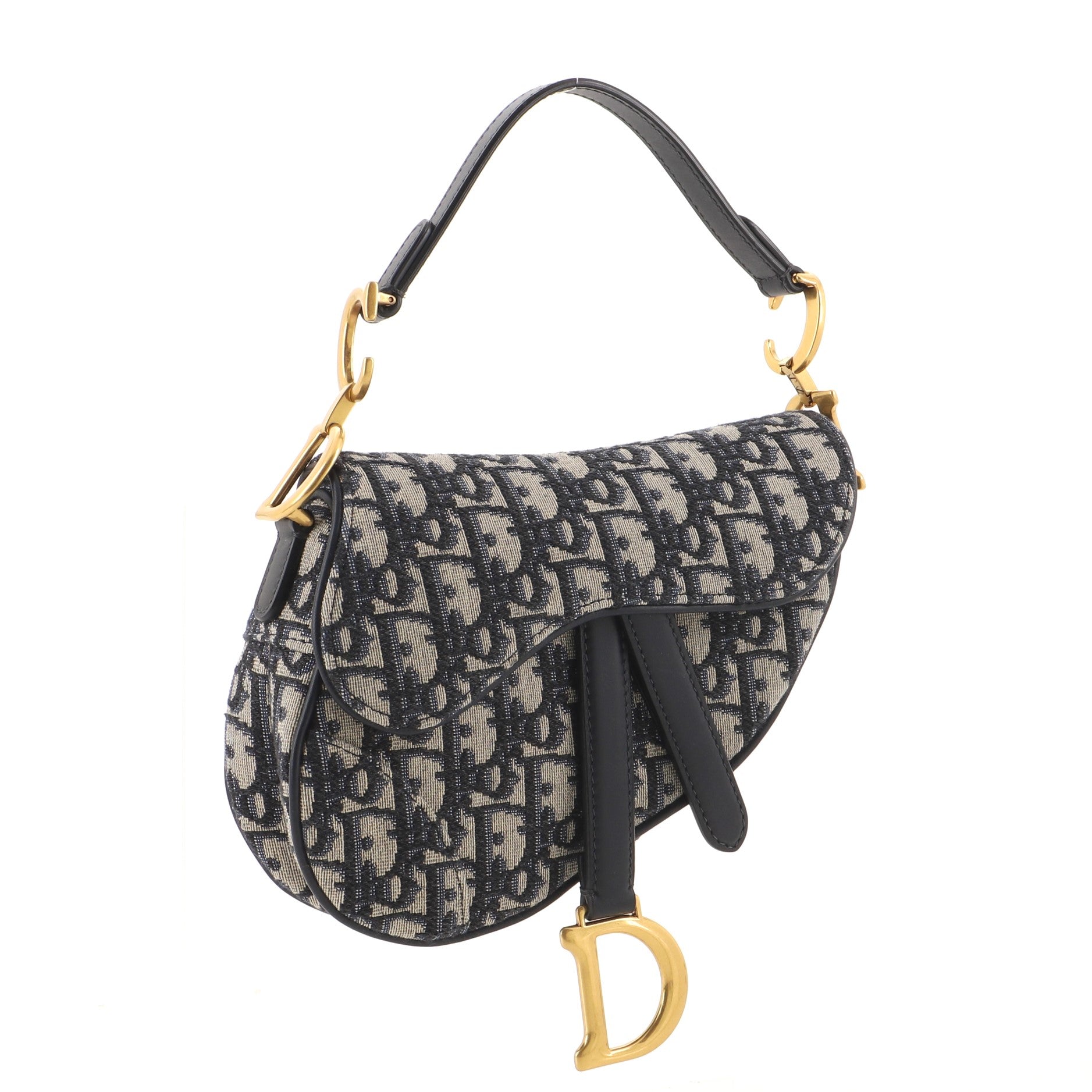 Saddle Handbag Oblique Canvas Mini