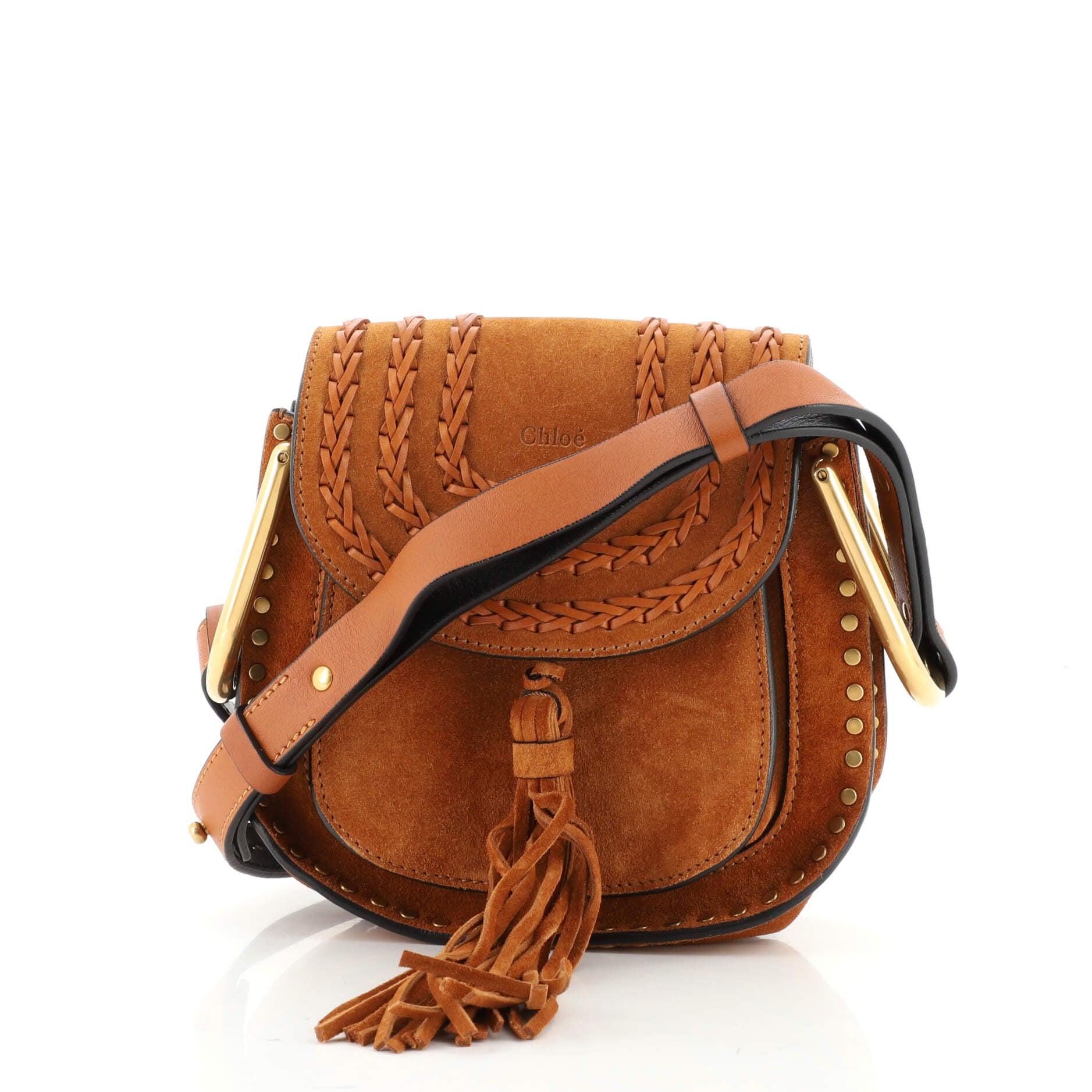 Hudson Handbag Whipstitch Suede Mini