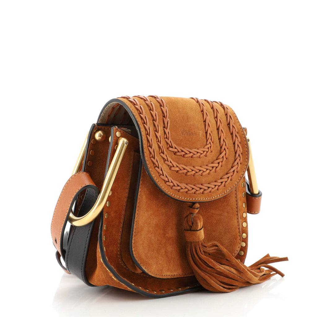Hudson Handbag Whipstitch Suede Mini