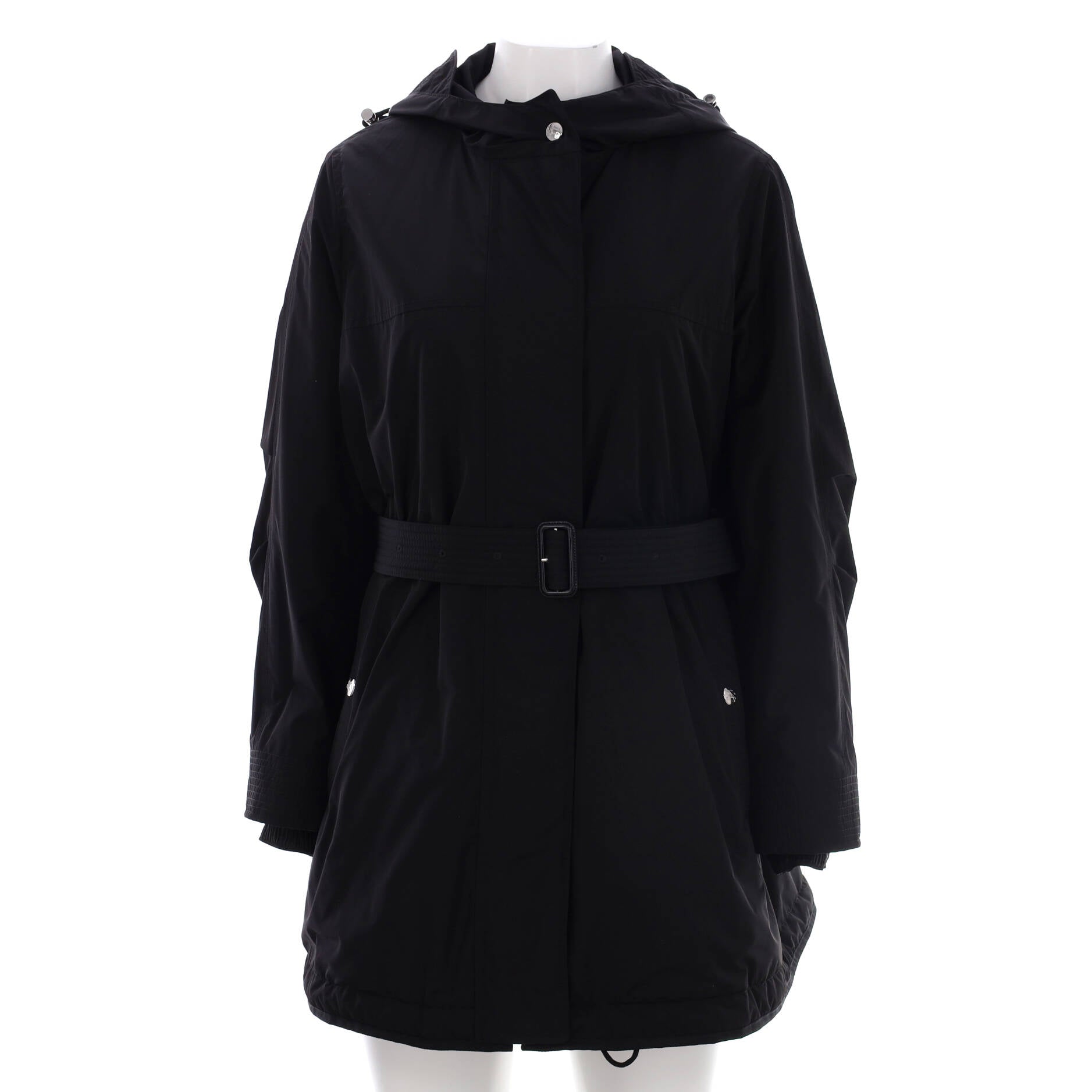 Women's Logo Reversible Belted Coat Polyester