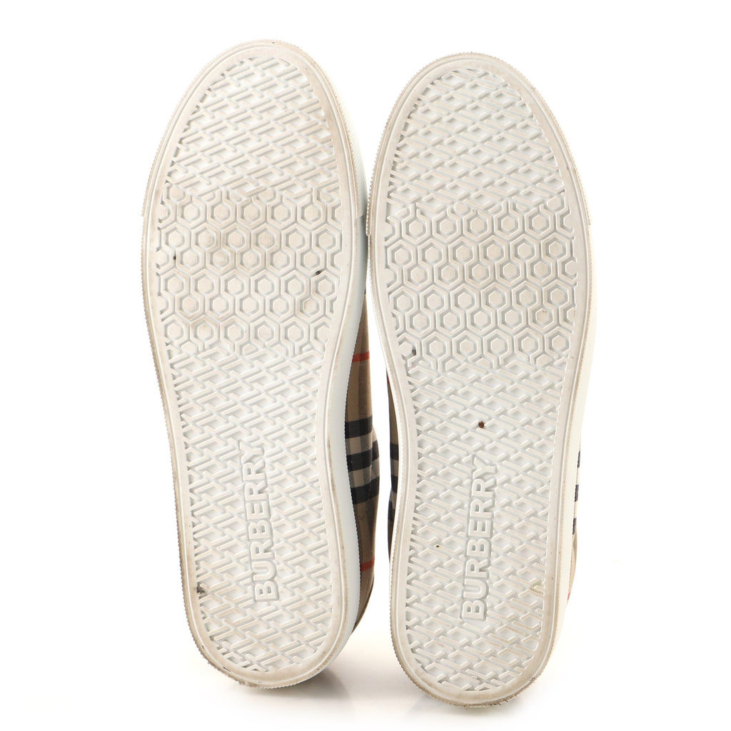 Women's Albridge Sneakers Vintage Check Canvas and Leather