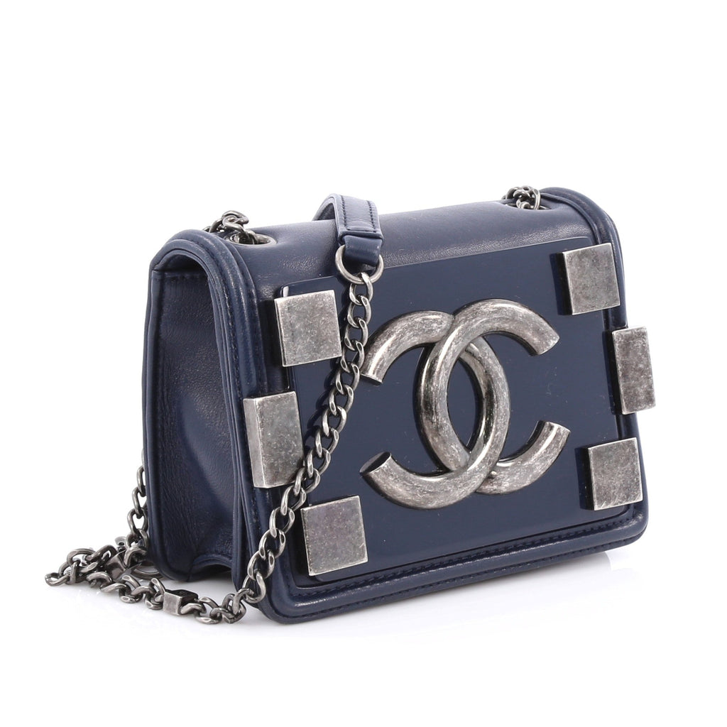Boy Brick Flap Bag Lambskin and Plexiglass Mini
