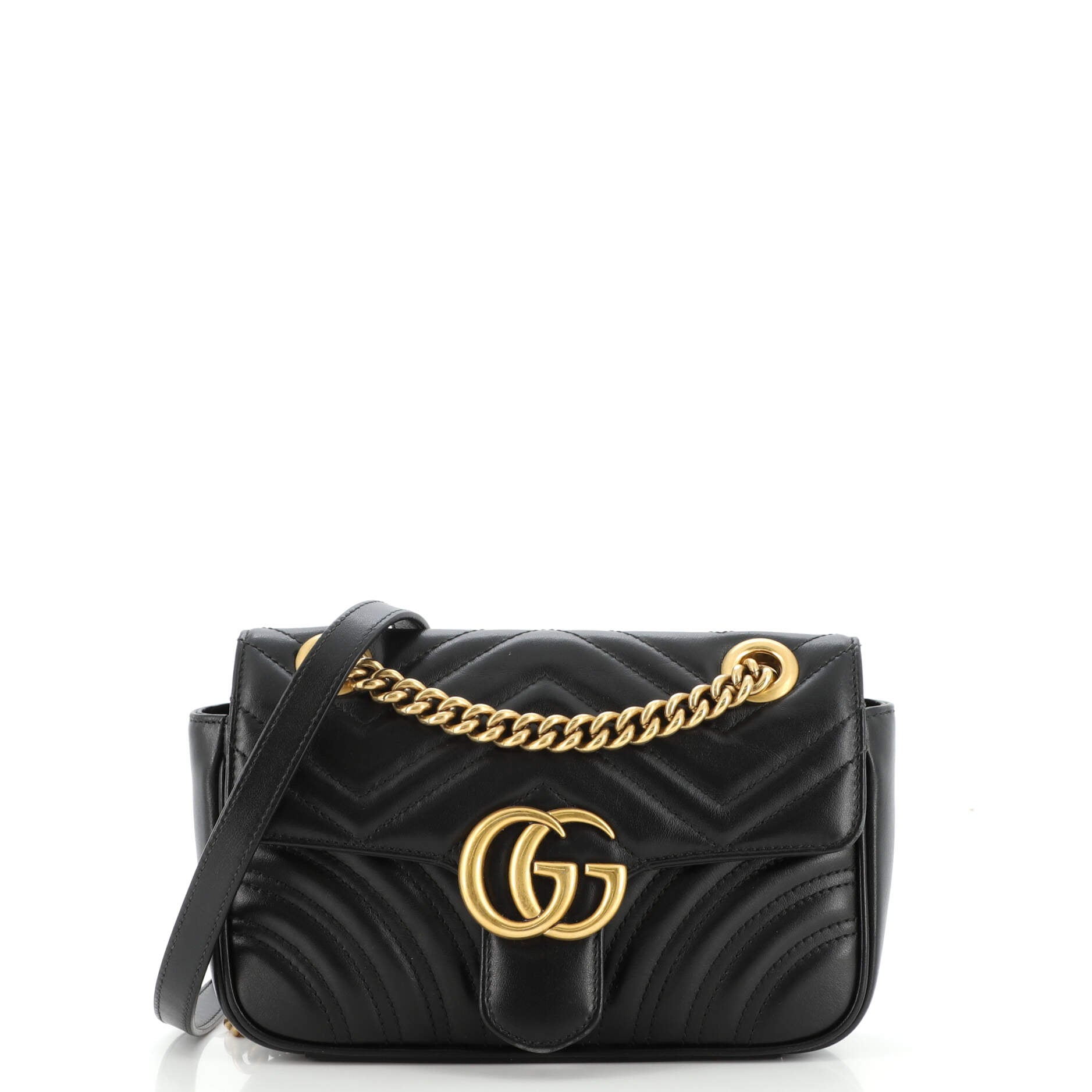 GG Marmont Flap Bag Matelasse Leather Mini