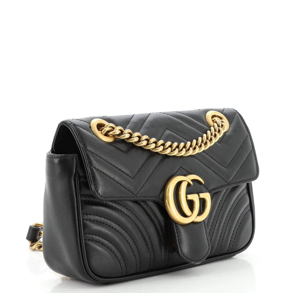 GG Marmont Flap Bag Matelasse Leather Mini