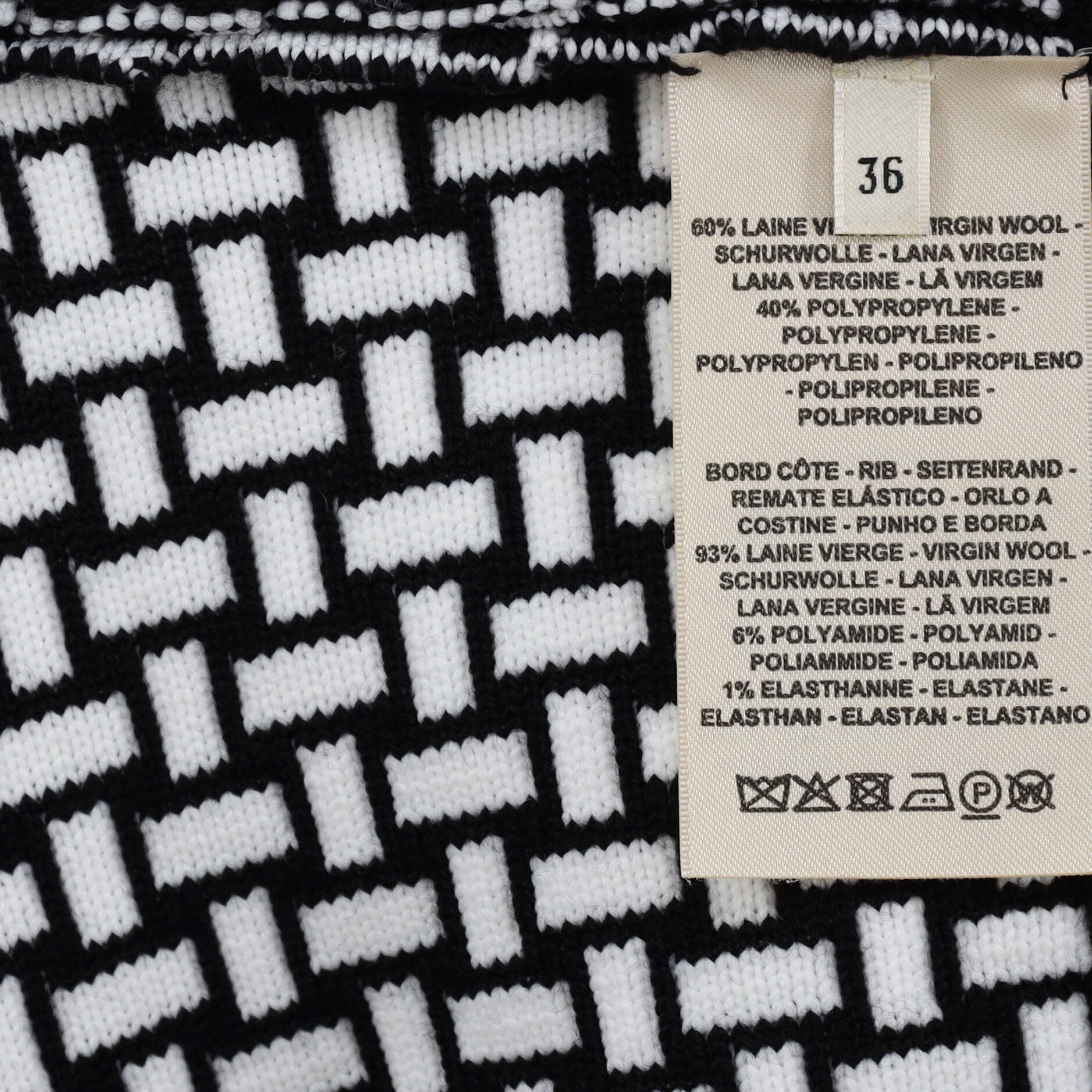 Women's Mosaique Knitted Zip Jacket Jacquard