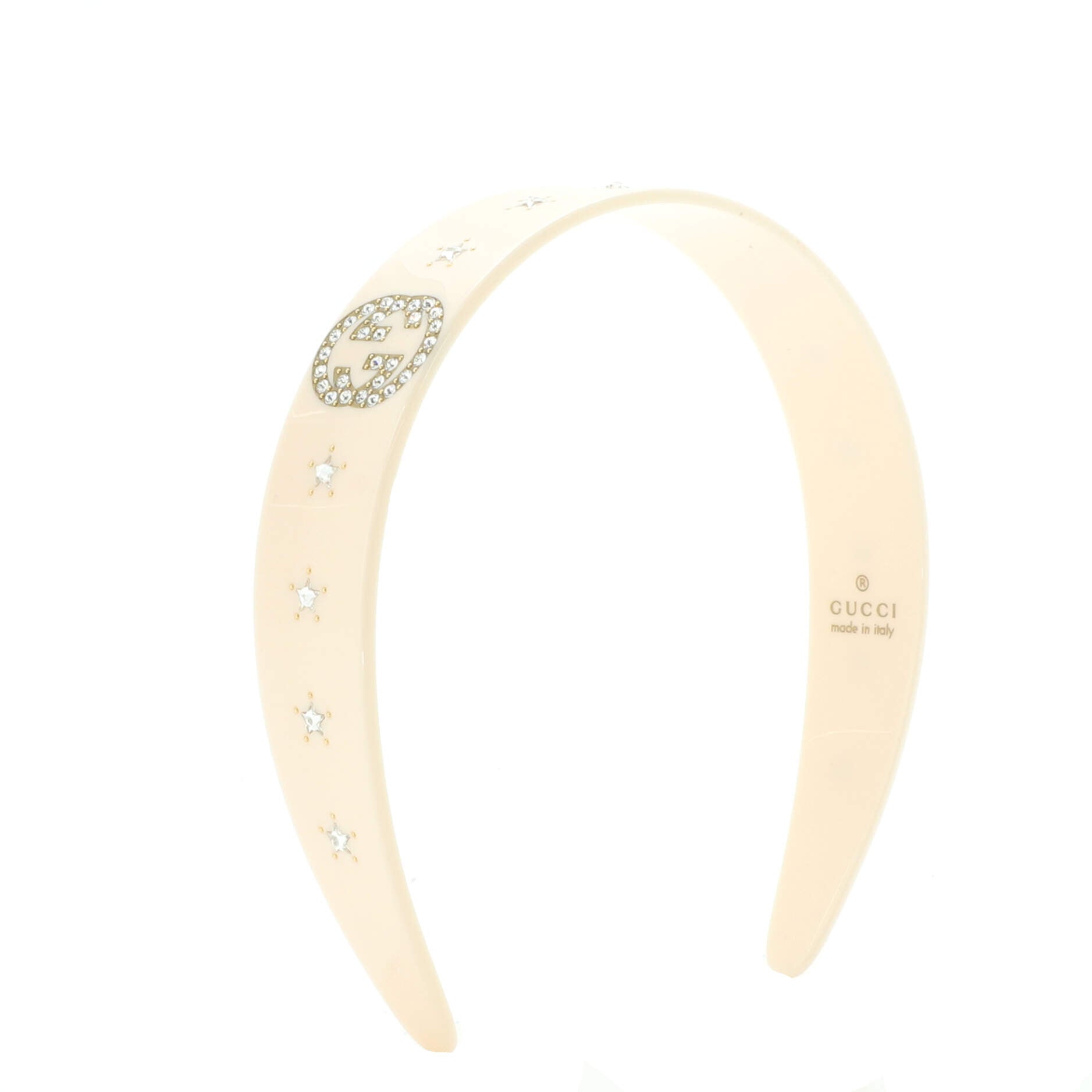 Interlocking G Headband Resin with Crystals