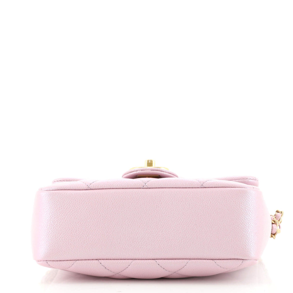 My Perfect Adjustable Chain Flap Bag Quilted Iridescent Caviar Mini
