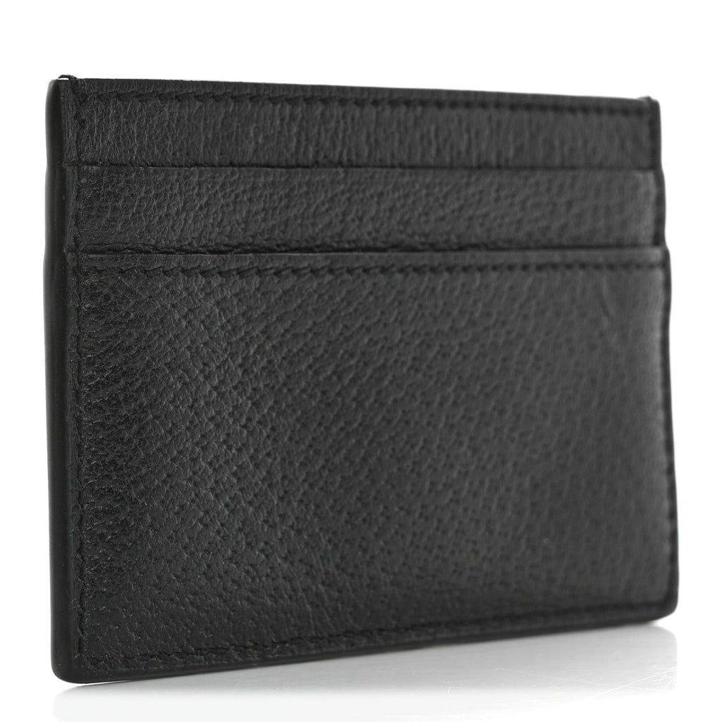 Calfskin Boar Effect GG Marmont  Holder Black