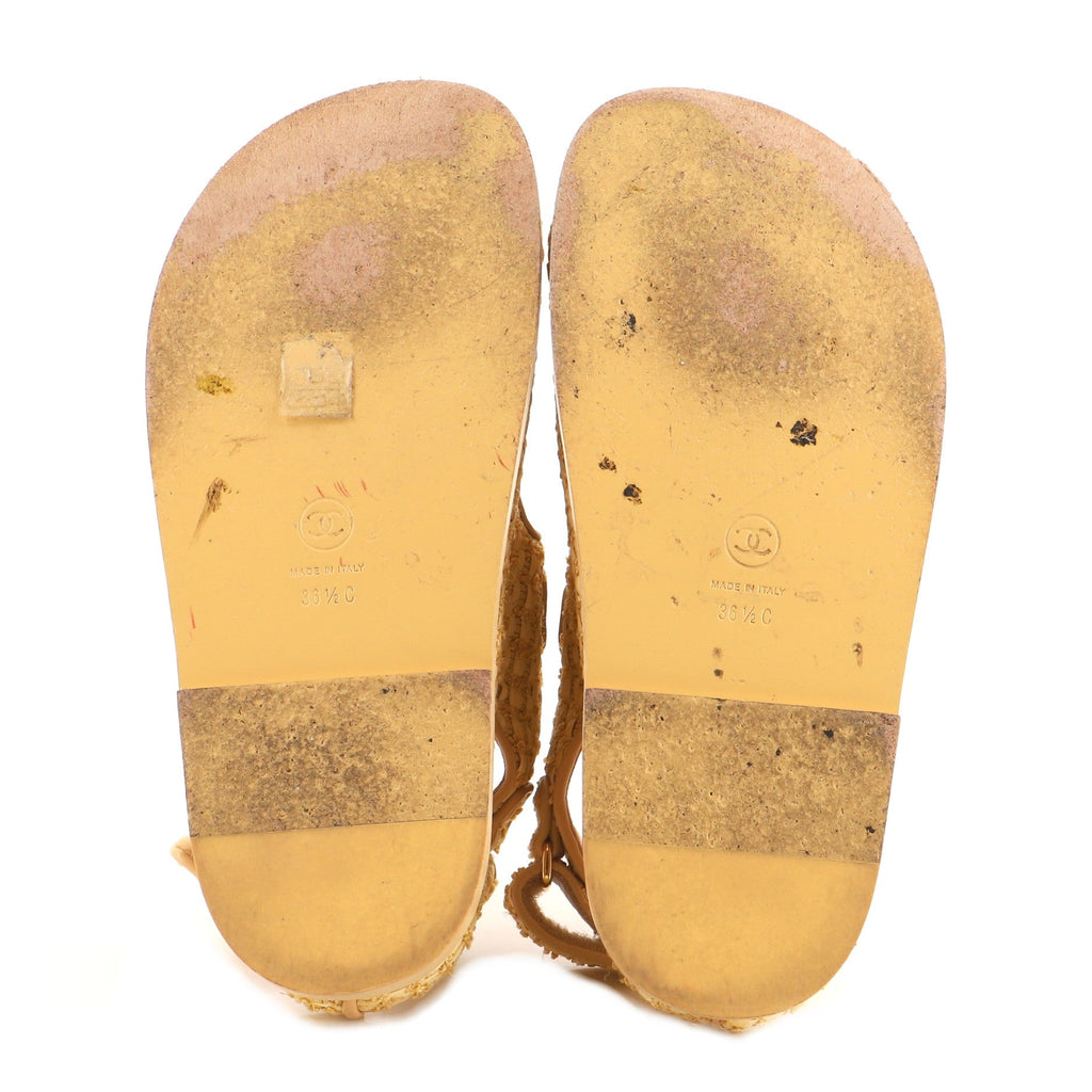 Women's Velcro Dad Sandals Raffia