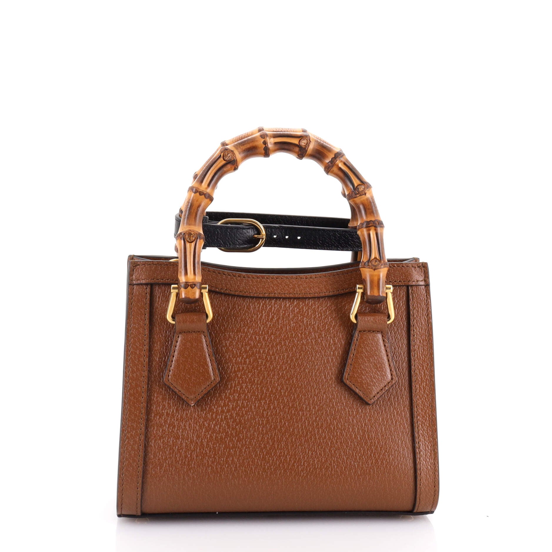 Diana NM Bamboo Handle Tote Leather Mini