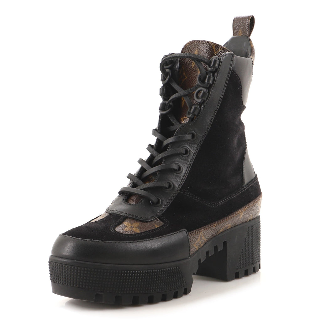 Women's Laureate Platform Desert Boots Mixed Materials