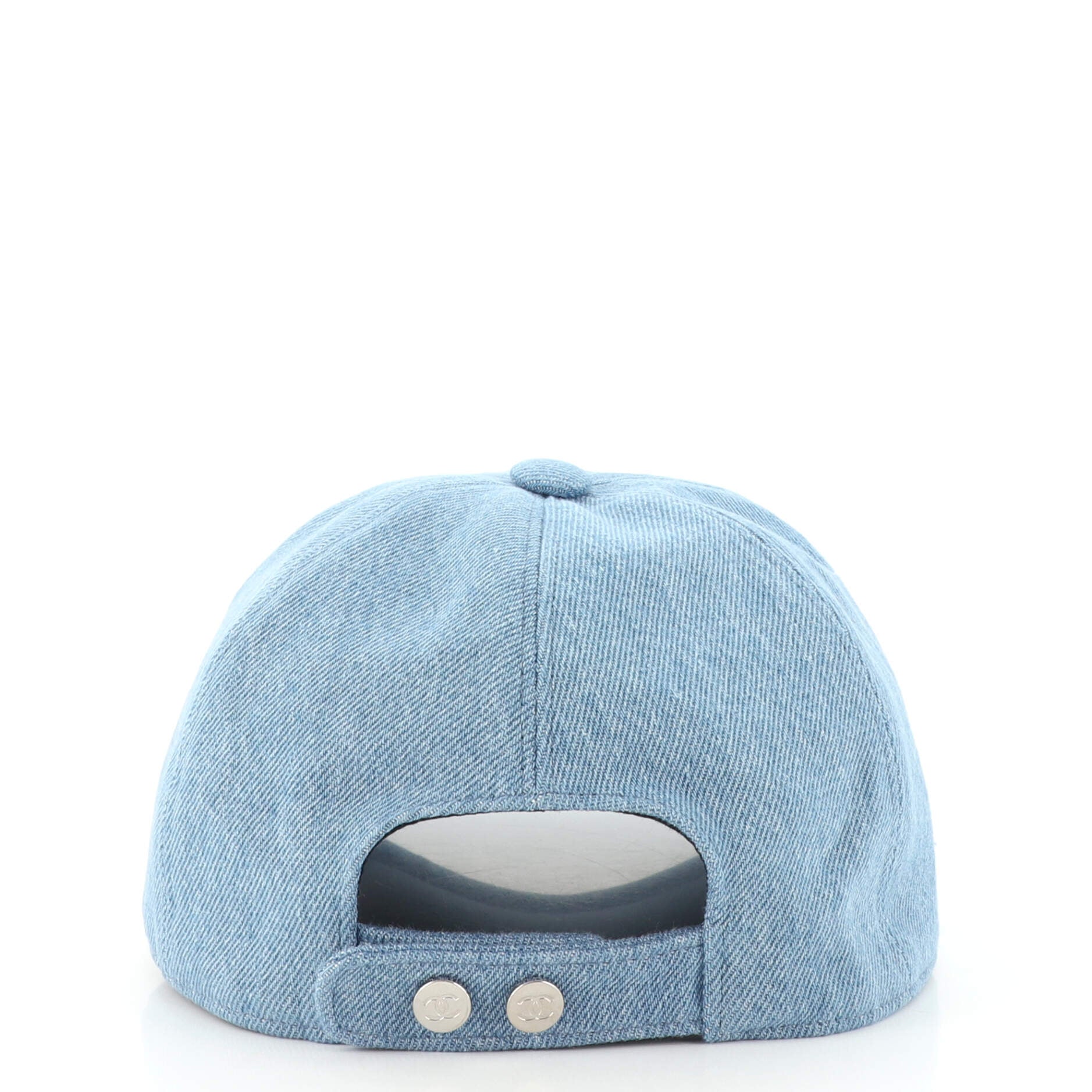 CC Baseball Cap Sequin Embellished Denim