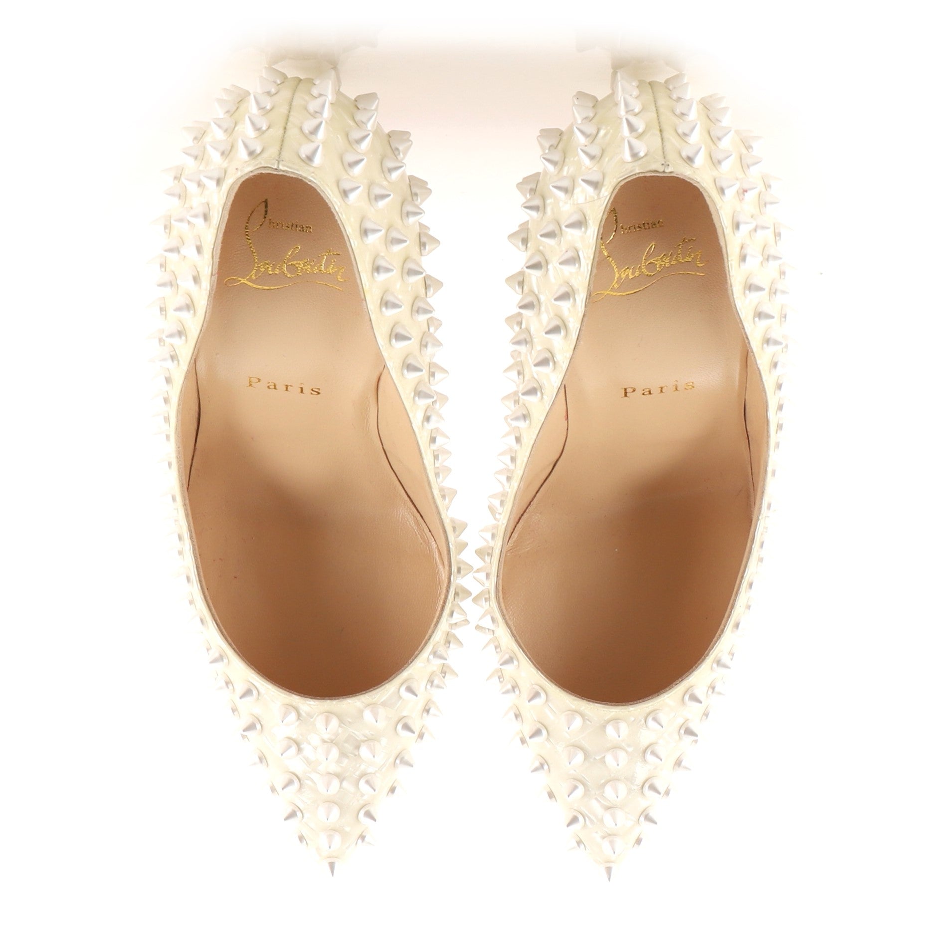 Women's Follies Spikes Pumps Spiked Glitter Leather 100