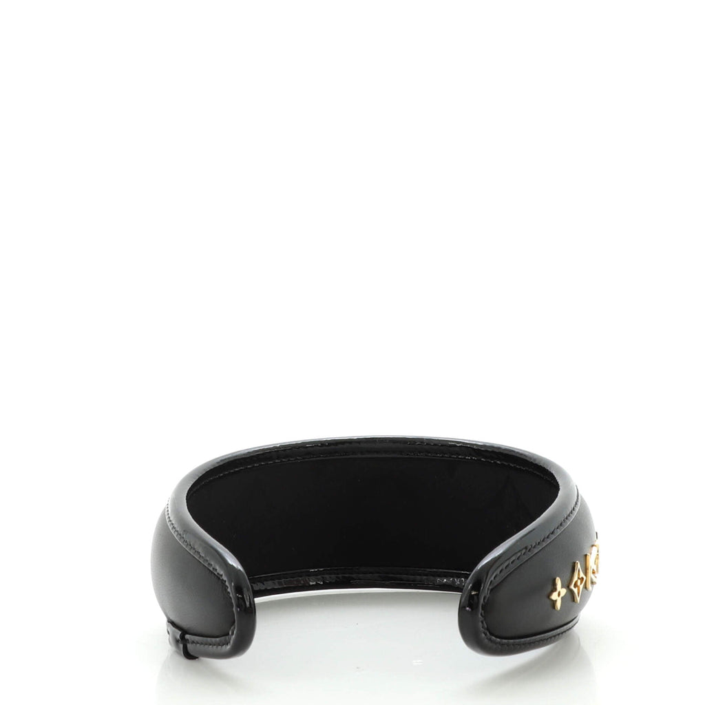 5 Flowers Headband Leather with Metal Detail
