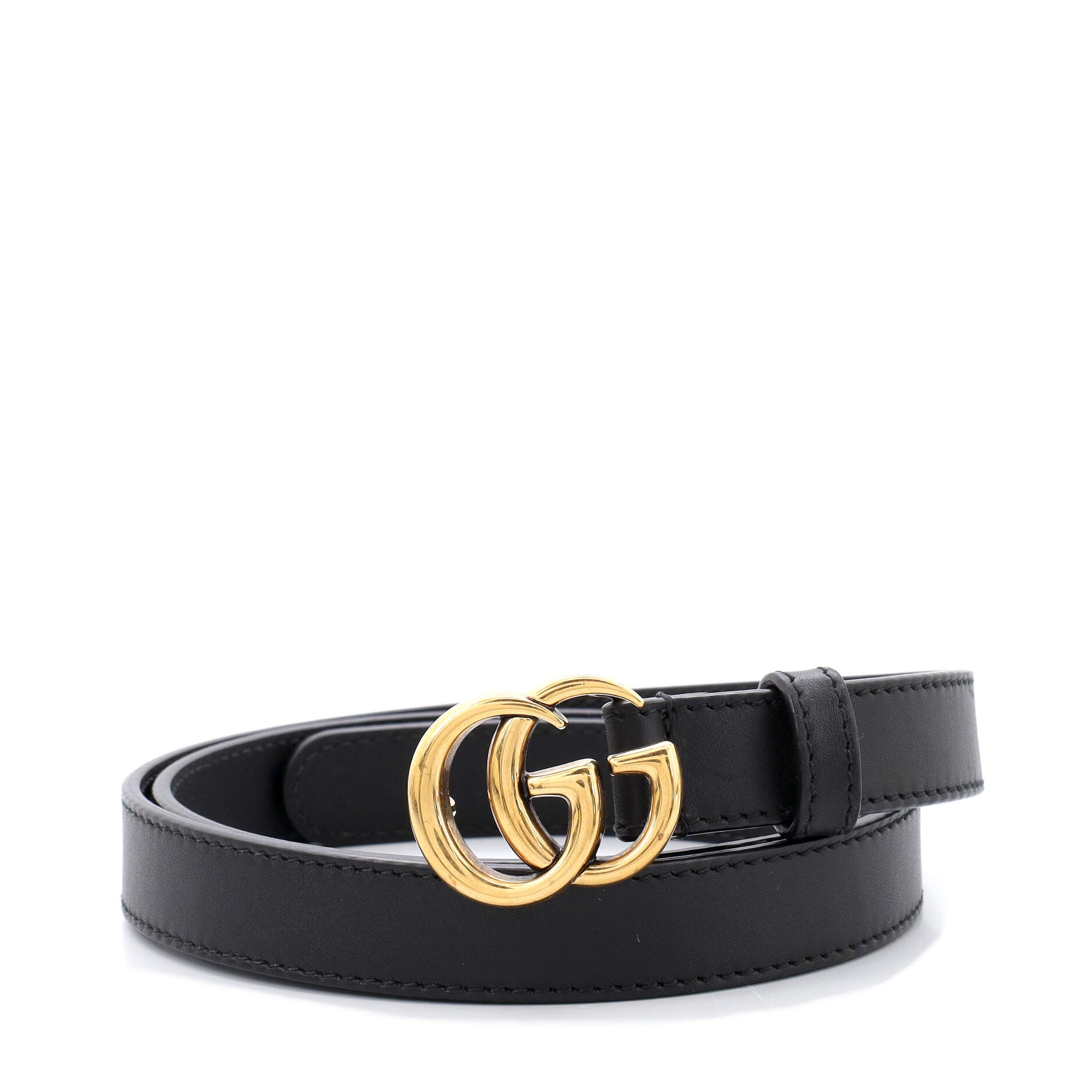 GG Marmont Belt Leather Thin 85
