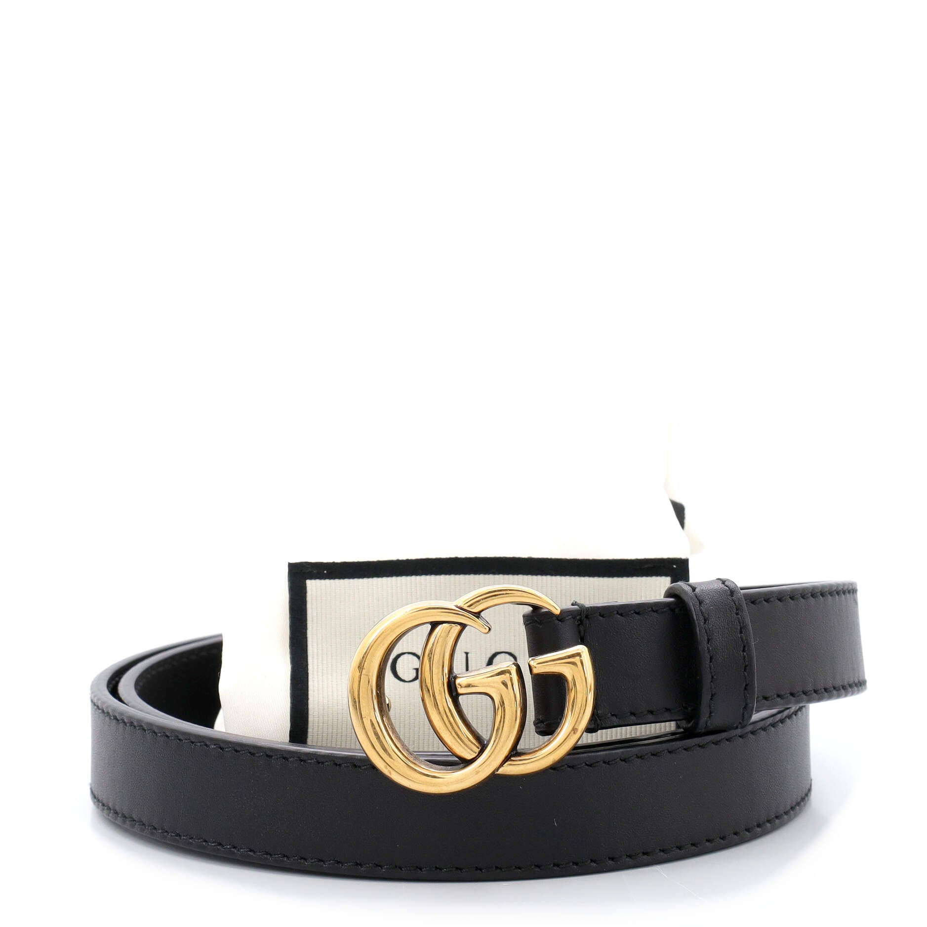 GG Marmont Belt Leather Thin 85