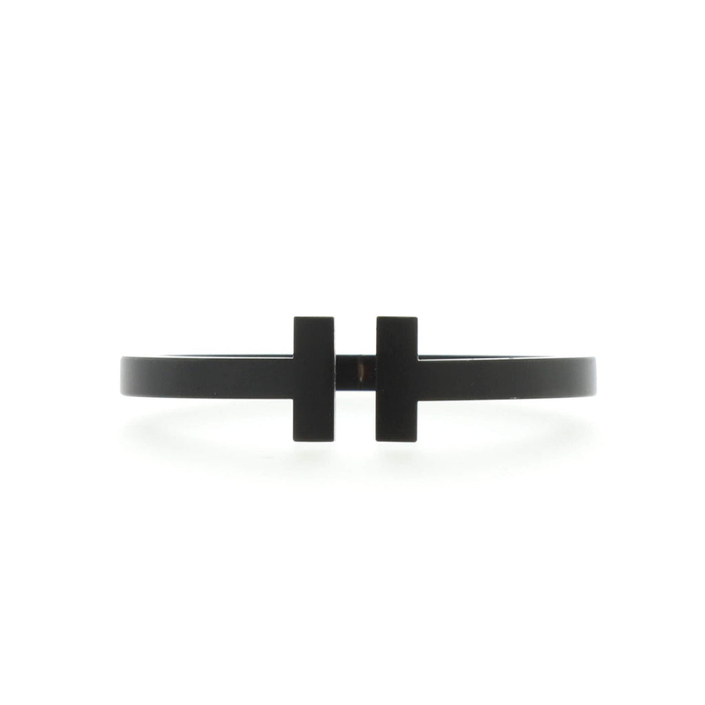 T Square Bracelet Black Coated Steel