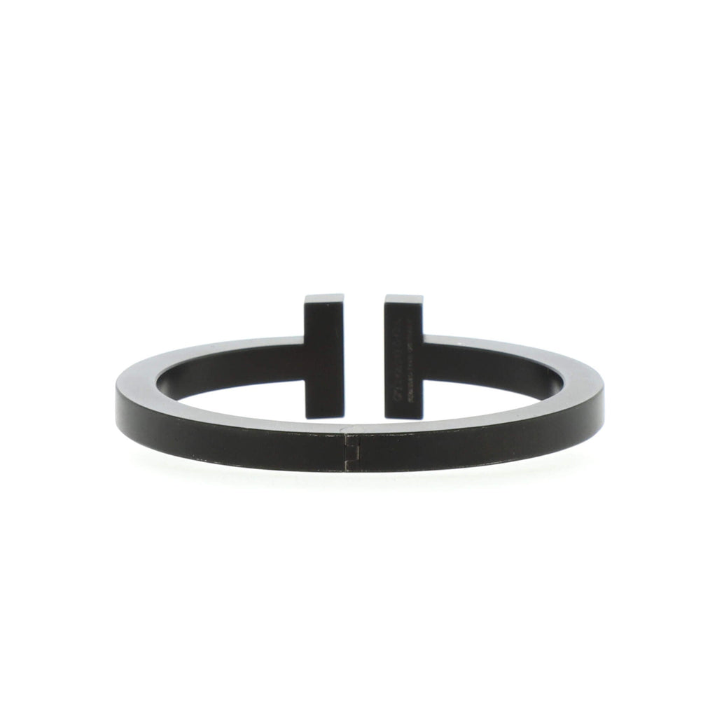 T Square Bracelet Black Coated Steel