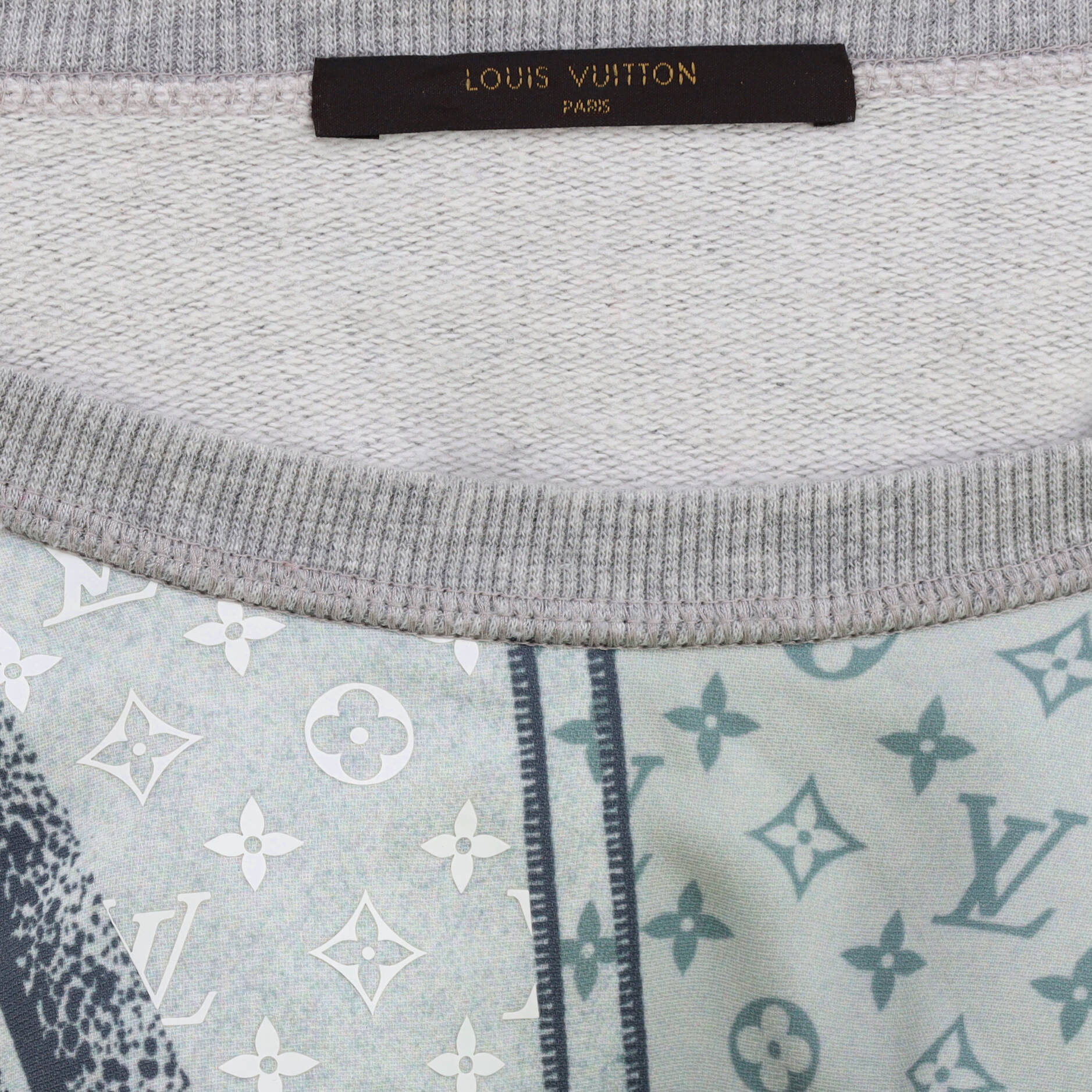 Men's Graphic Crewneck Sweater Cotton Blend
