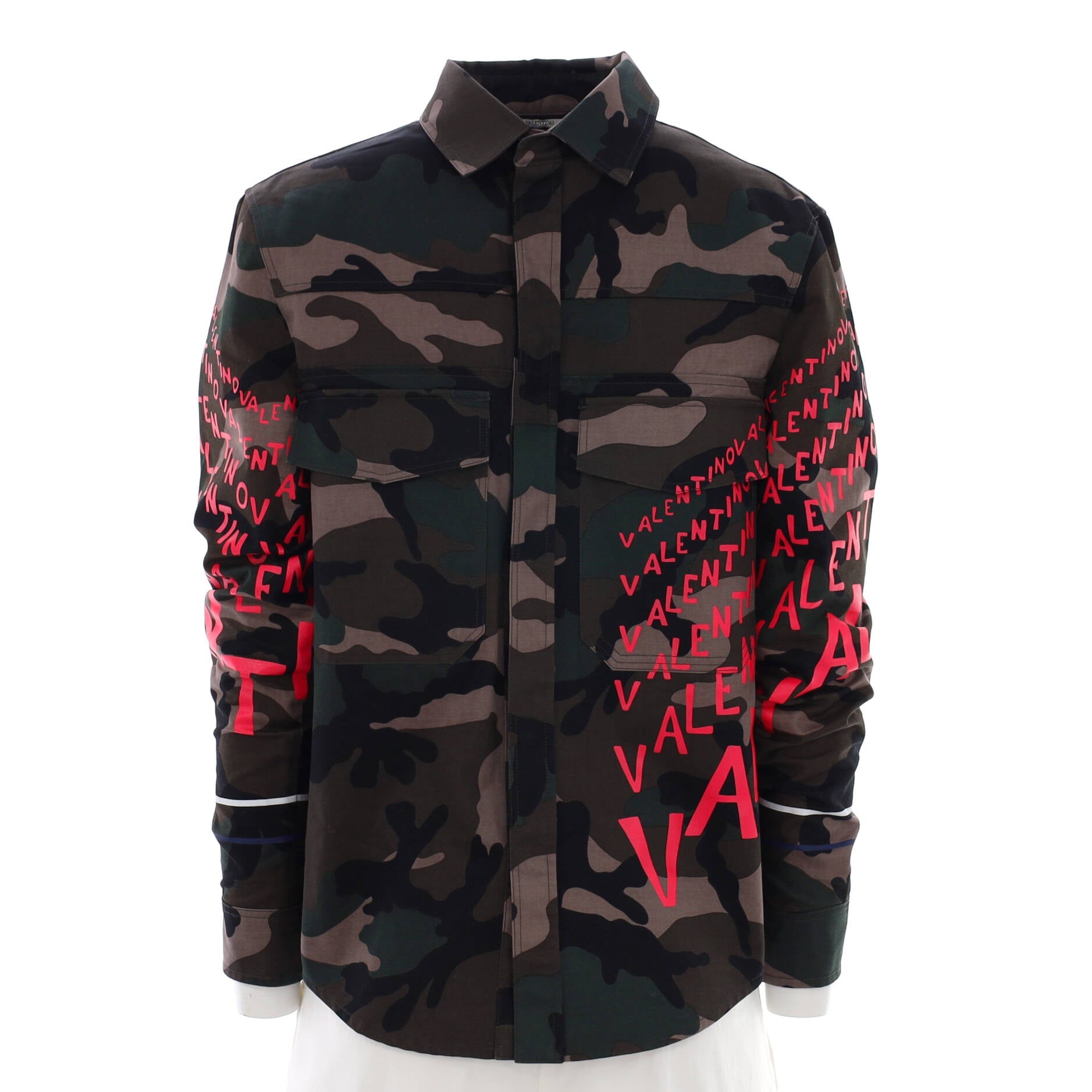 Men's Camouflage Graffiti Shirt Jacket Cotton
