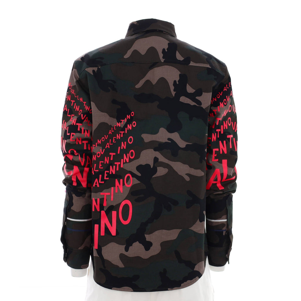Men's Camouflage Graffiti Shirt Jacket Cotton