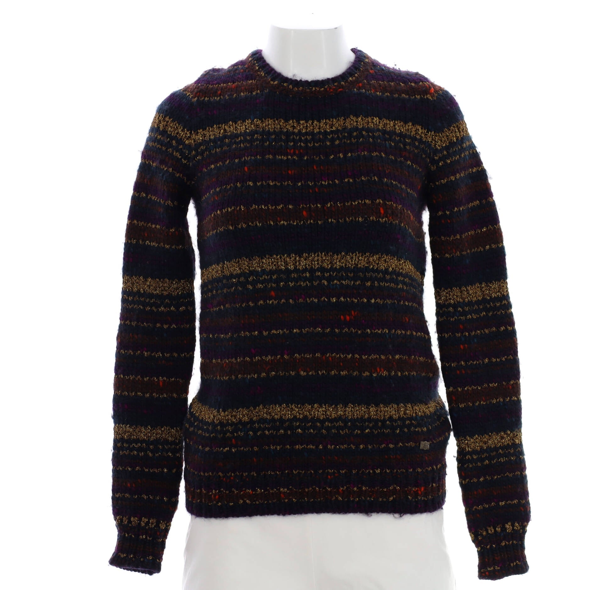 Women's Multicolor Striped Sweater Wool Blend