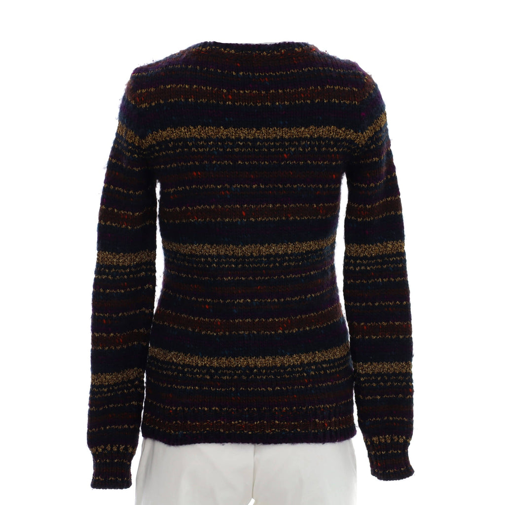 Women's Multicolor Striped Sweater Wool Blend